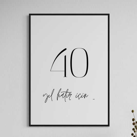 40 yil hatir icin Poster