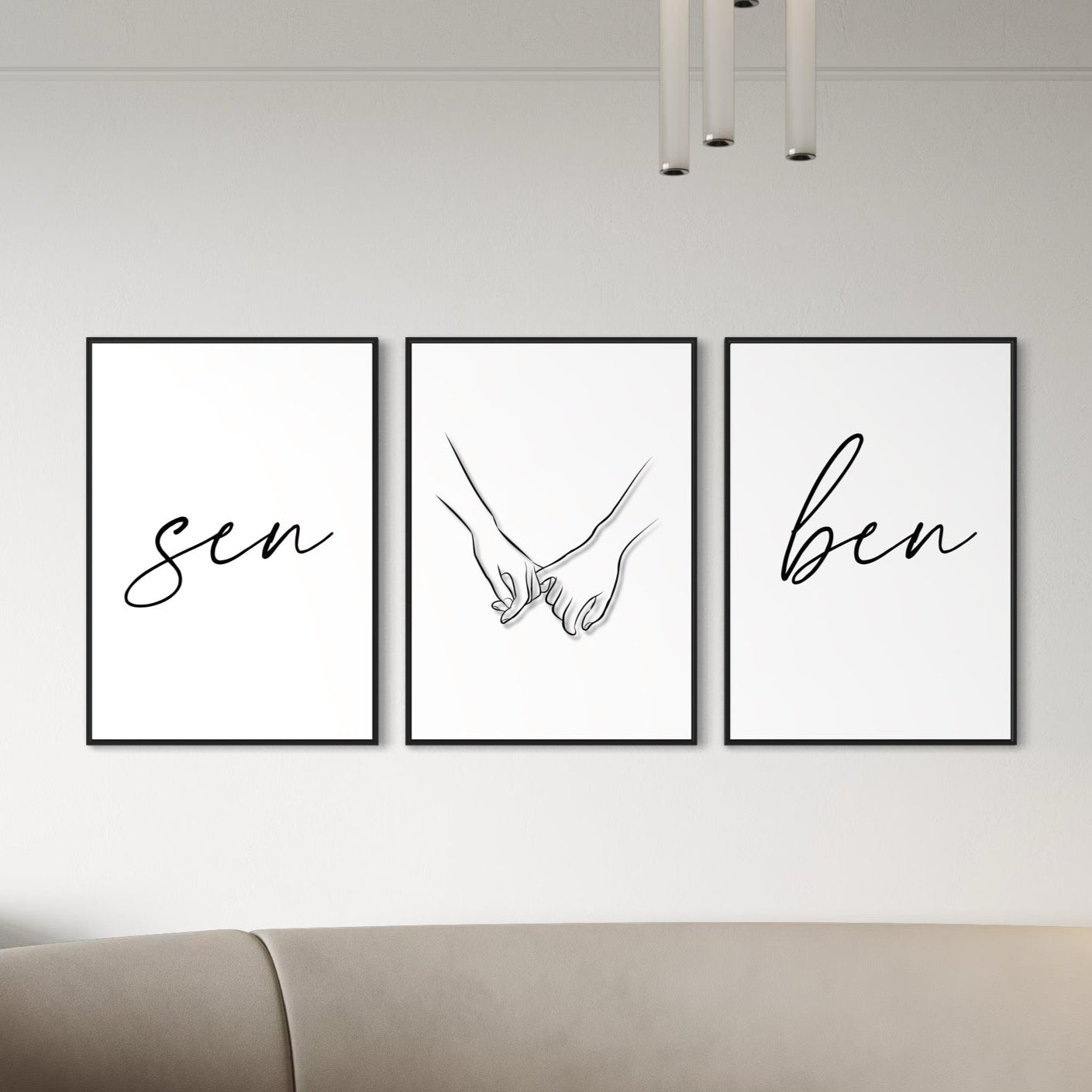 3er-Set SEN & BEN Poster