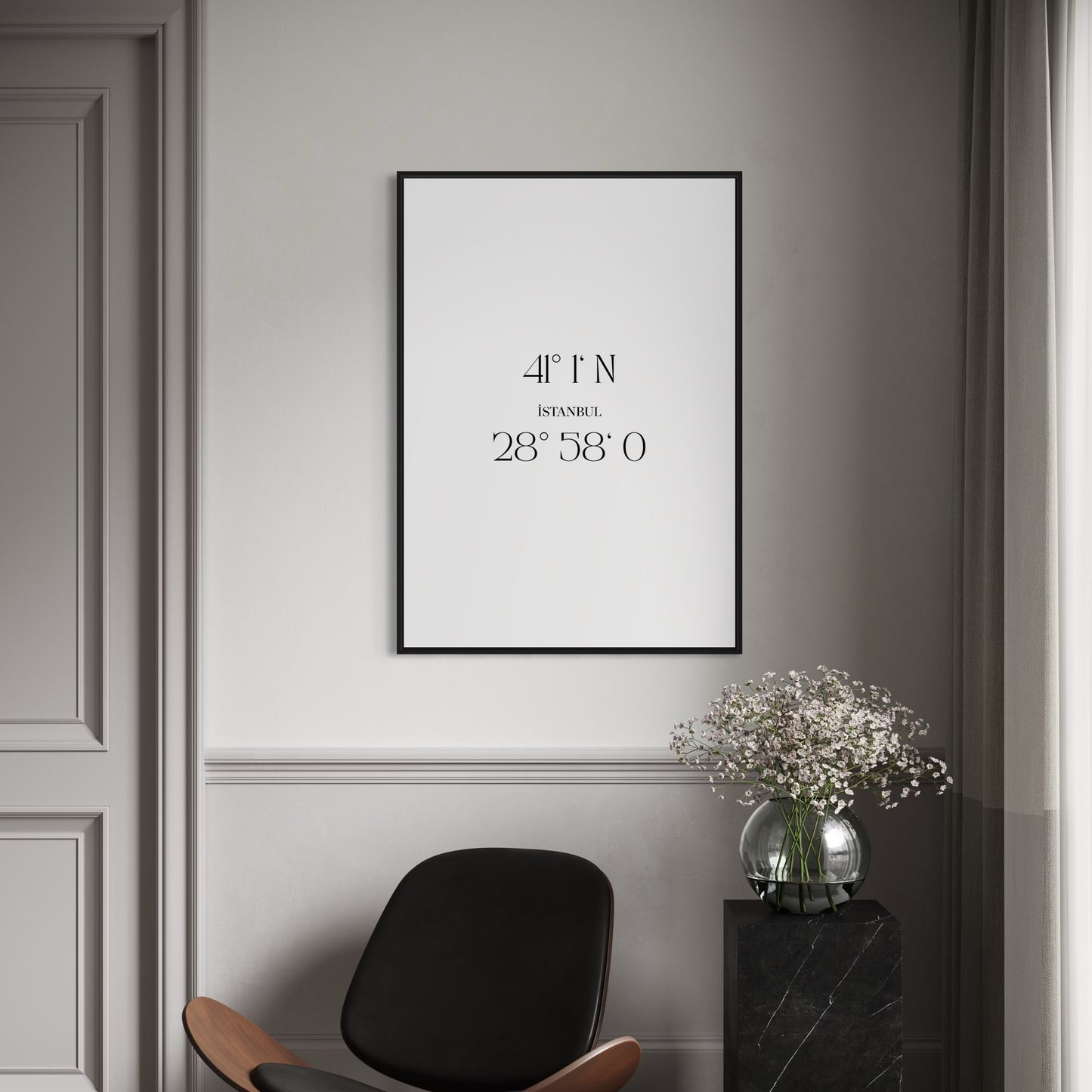 ISTANBUL Koordinaten Poster