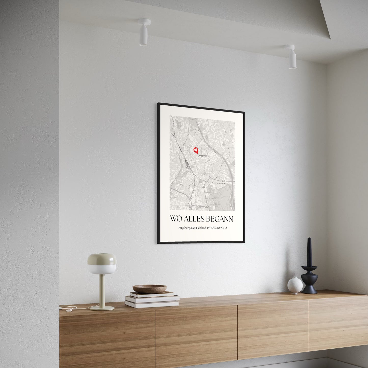 WO ALLES BEGANN Poster | PERSONALISIERT