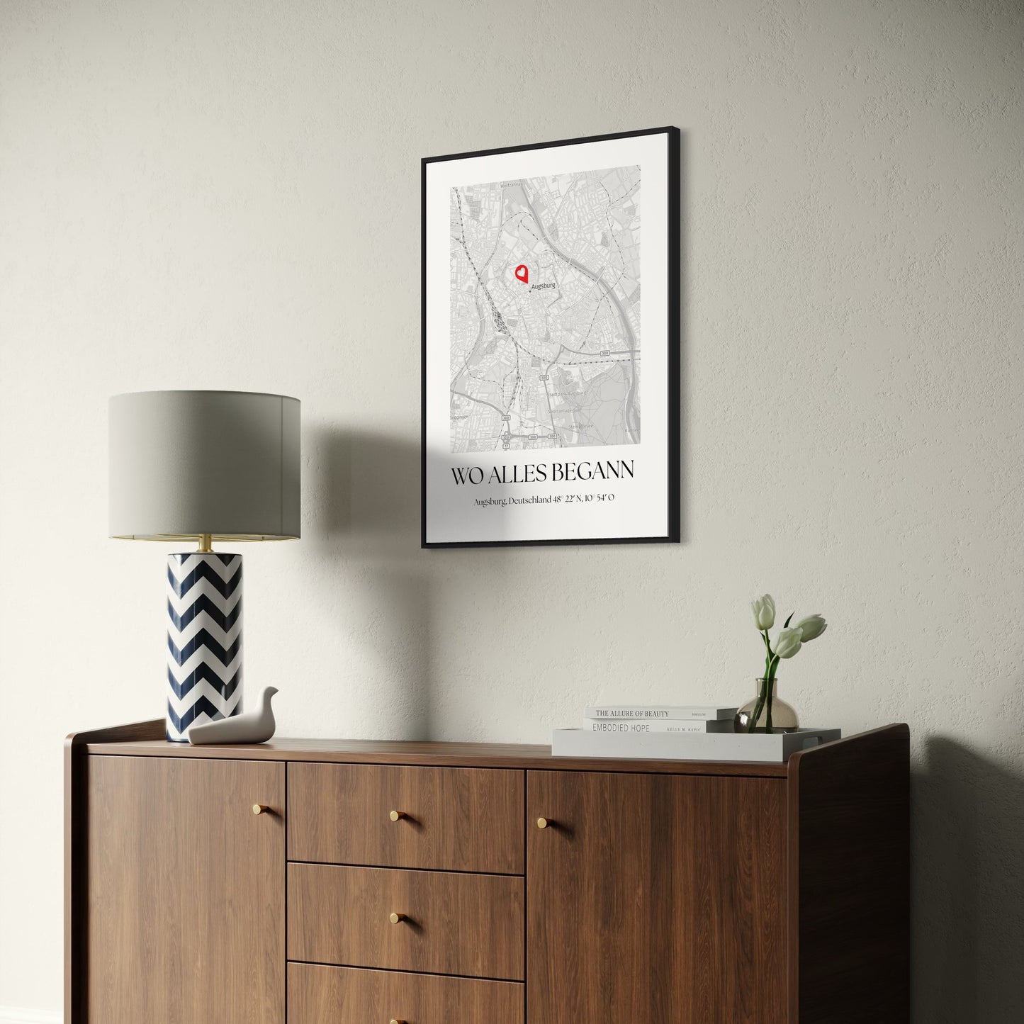 WO ALLES BEGANN Poster | PERSONALISIERT