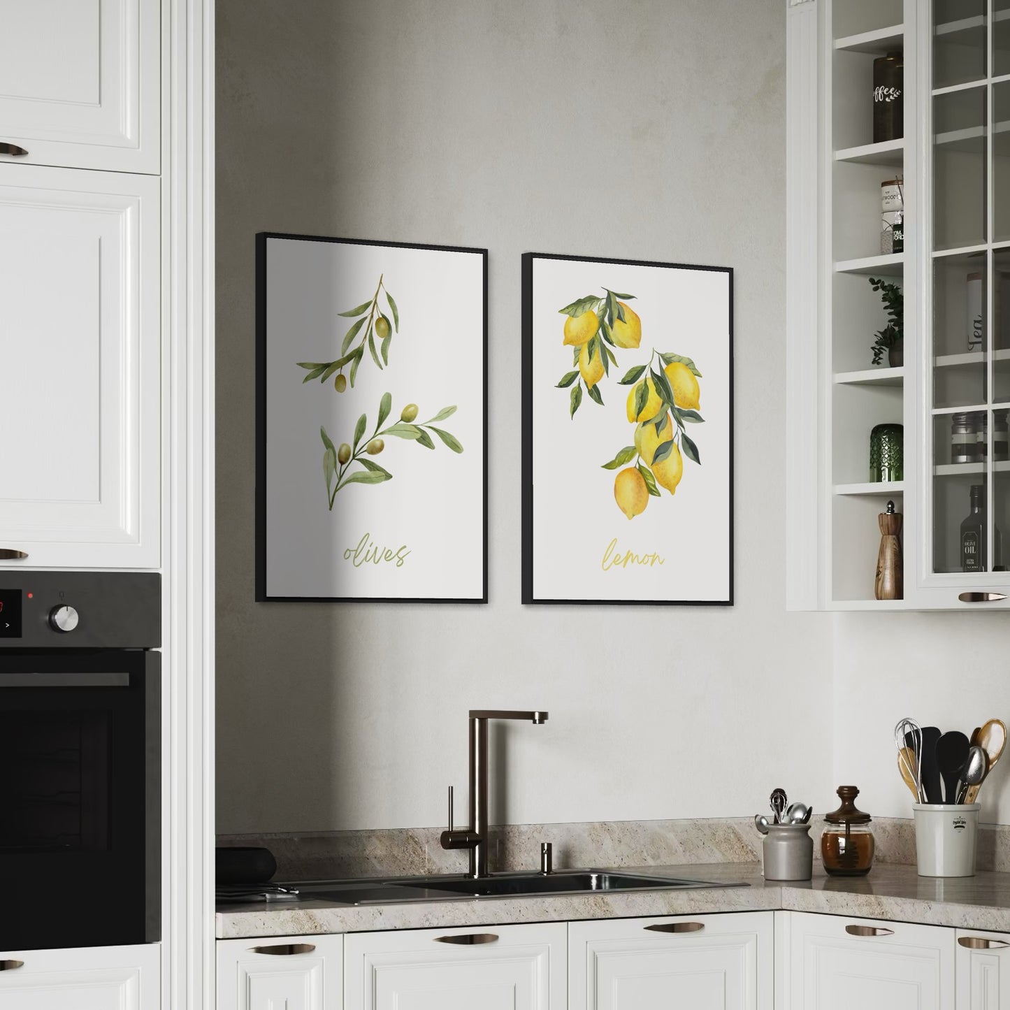 2er-Set Lemon & Olives Poster