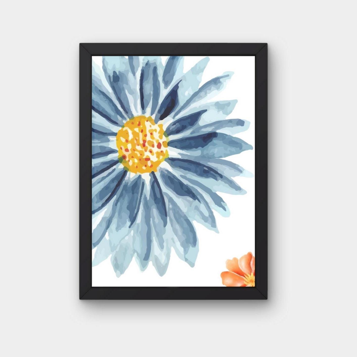 PAPATYA Poster in blau-orange