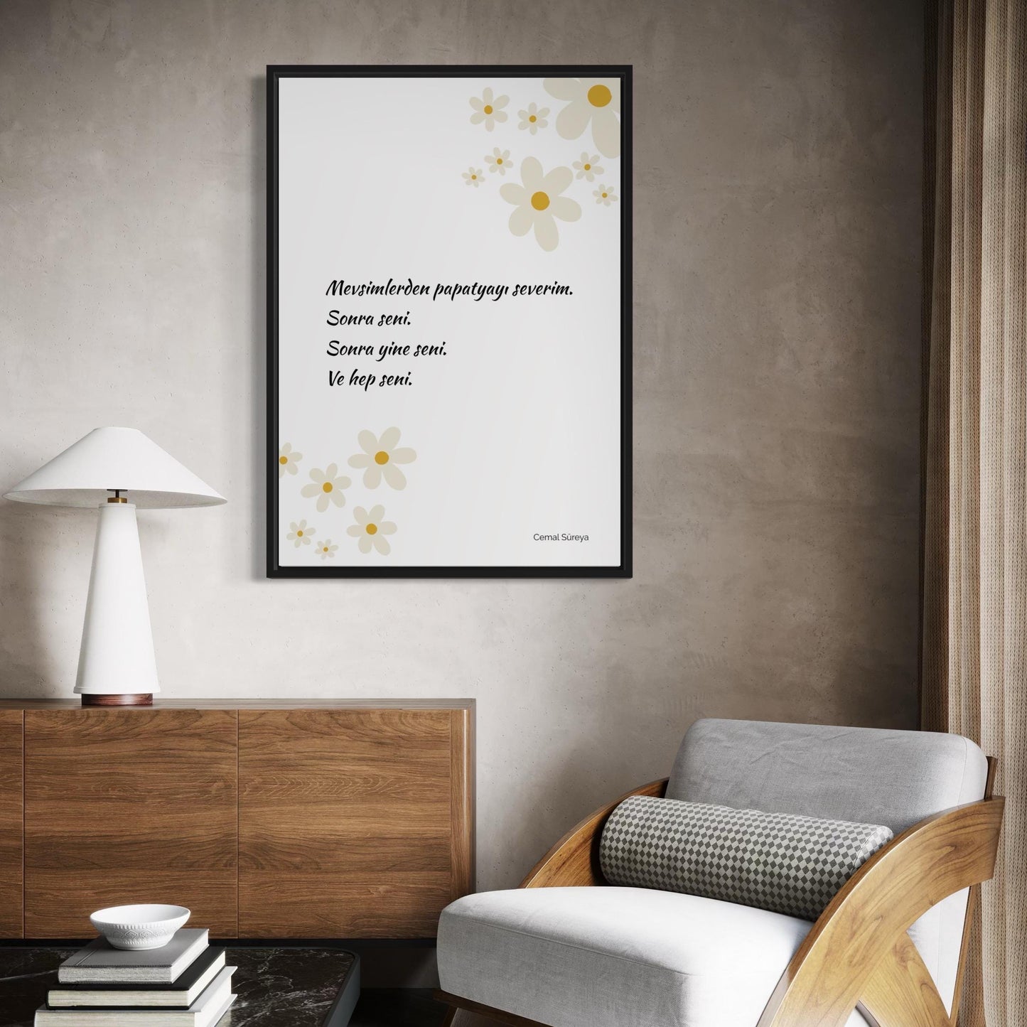 PAPATYA - Cemal Süreya Poster