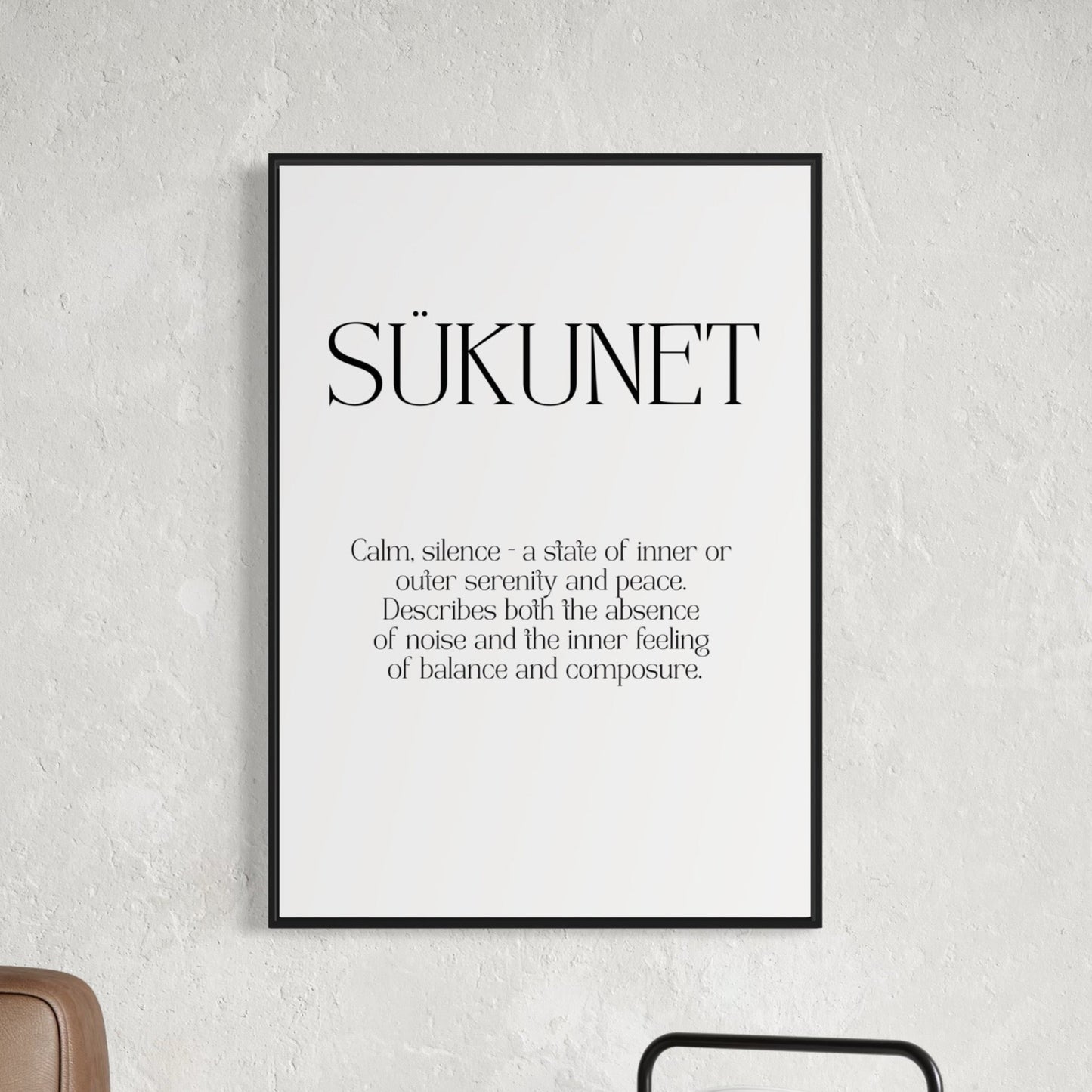 SÜKUNET Poster