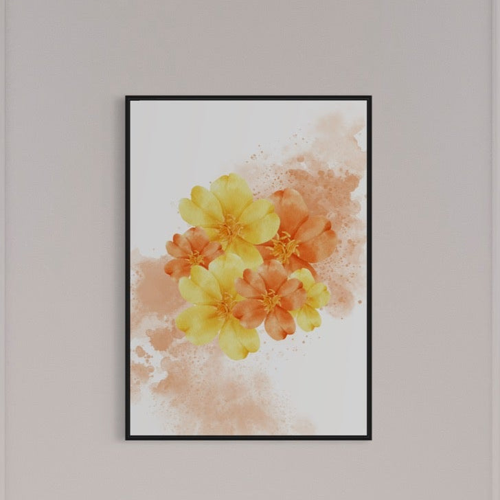 ORANGO Flowers Poster