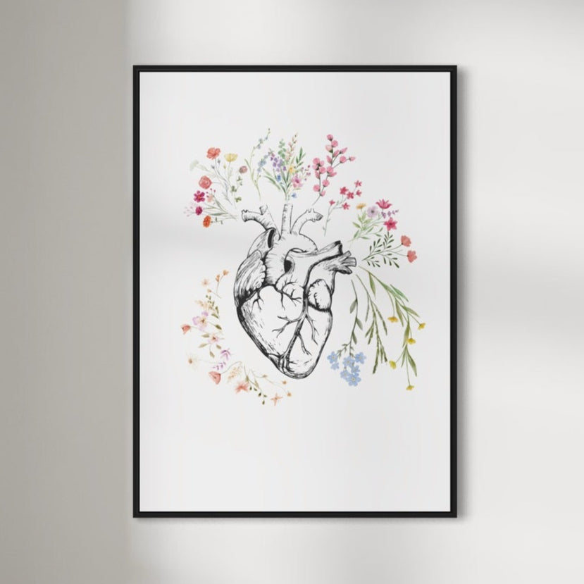 FLOWERS HEARTBEAT Poster