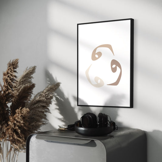 VAV Poster in beige Tönen