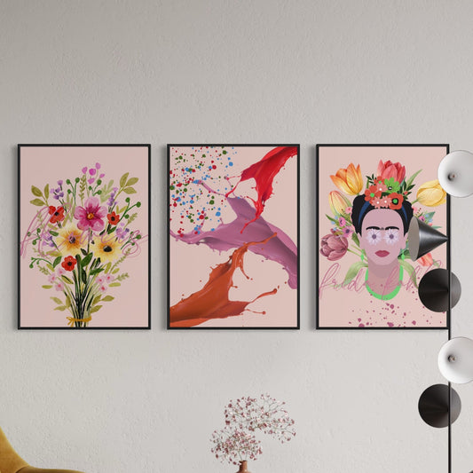 3er-Set FRIDA KAHLO Poster