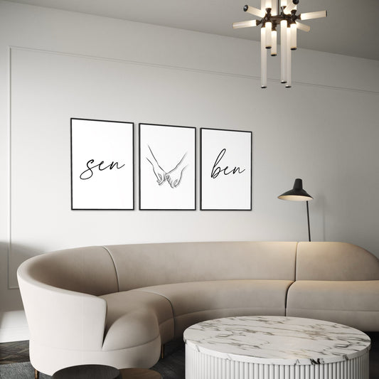 3er-Set SEN & BEN Poster