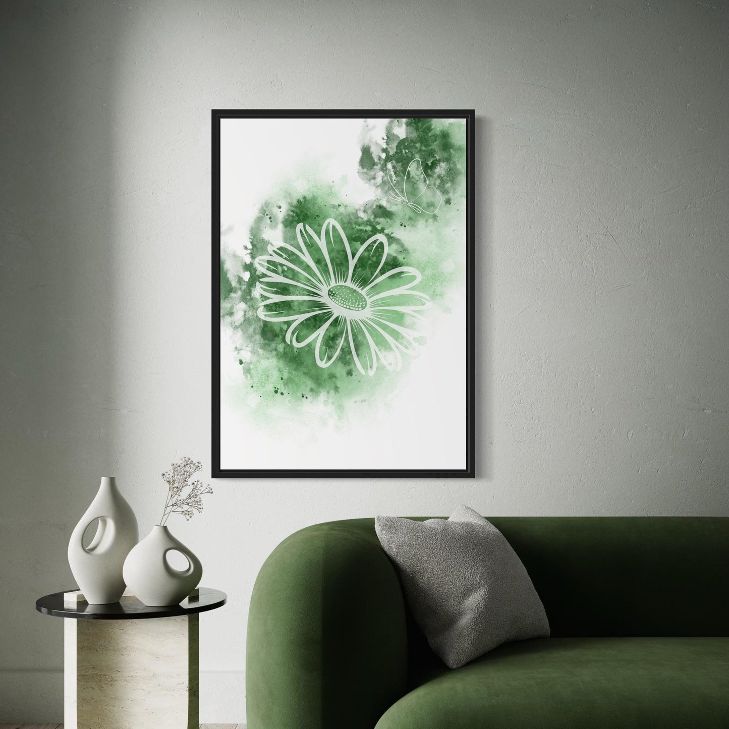 PAPATYA & Schmetterling Poster in grün