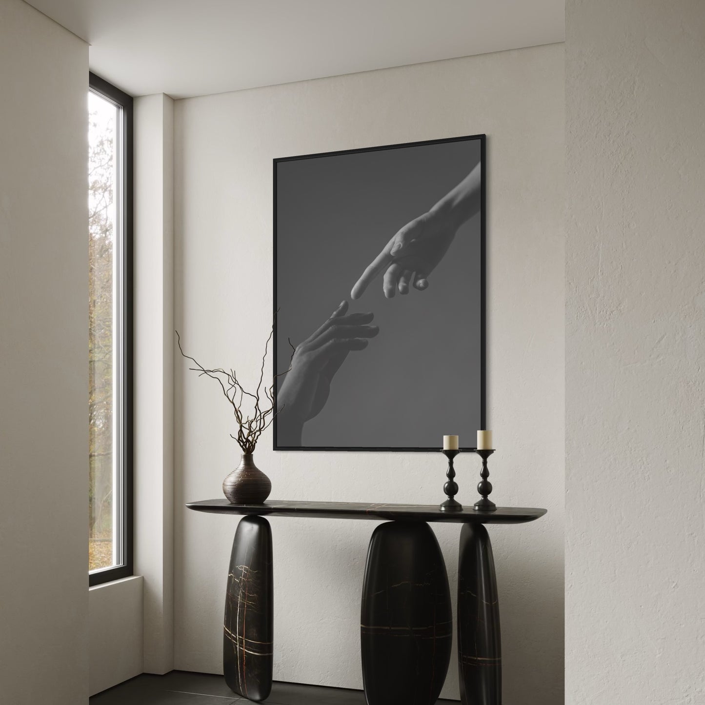 Touching Hands Poster