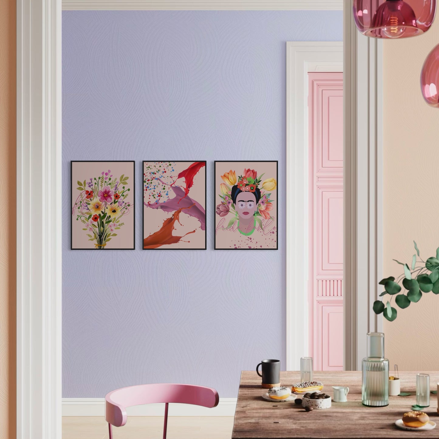 3er-Set FRIDA KAHLO Poster
