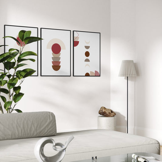 BOHO Poster rot-beige