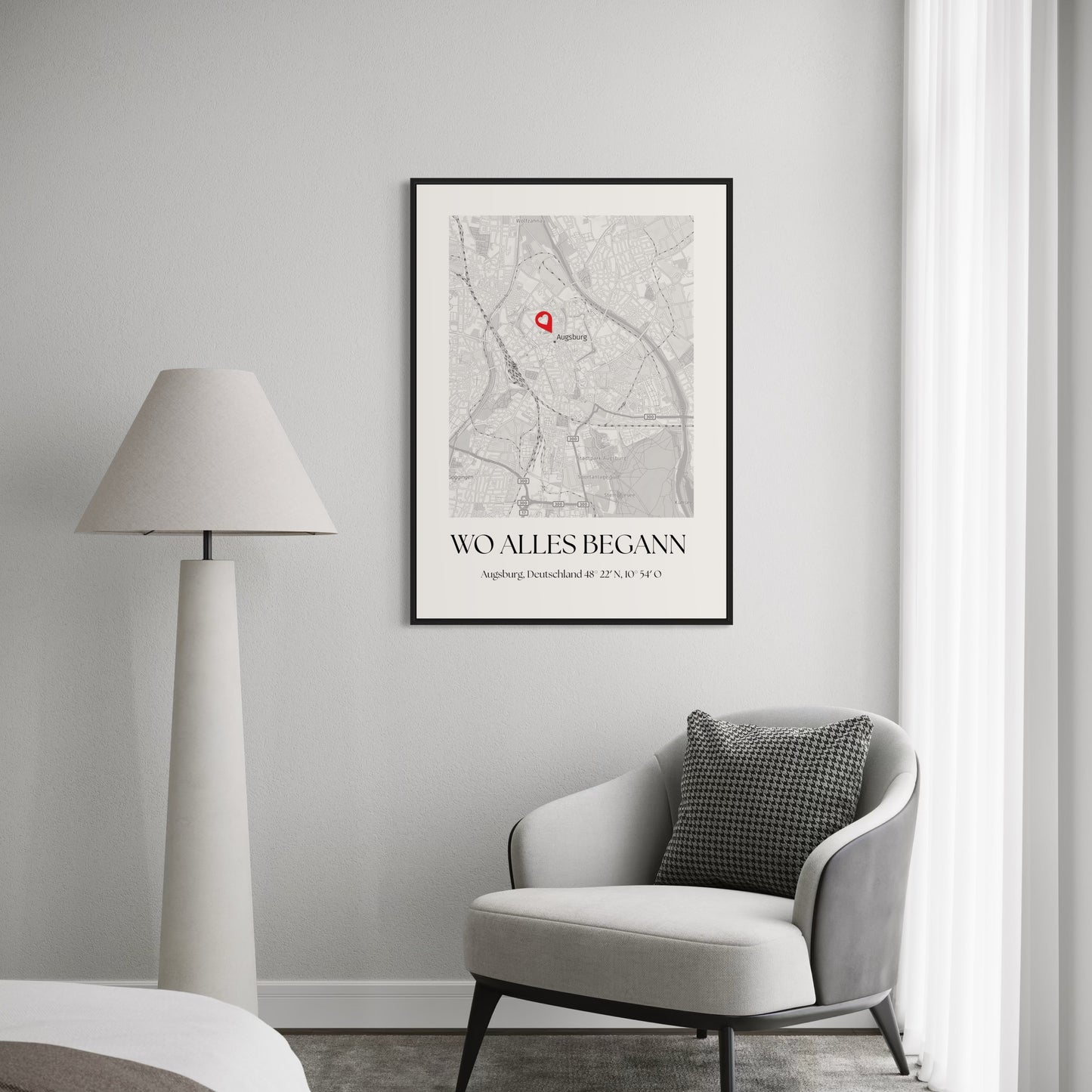 WO ALLES BEGANN Poster | PERSONALISIERT