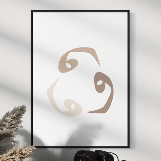 VAV Poster in beige Tönen