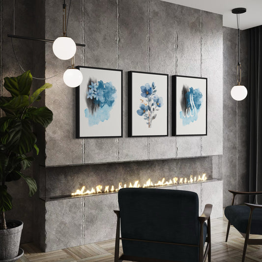 3er-Set Poster Allah & Flowers