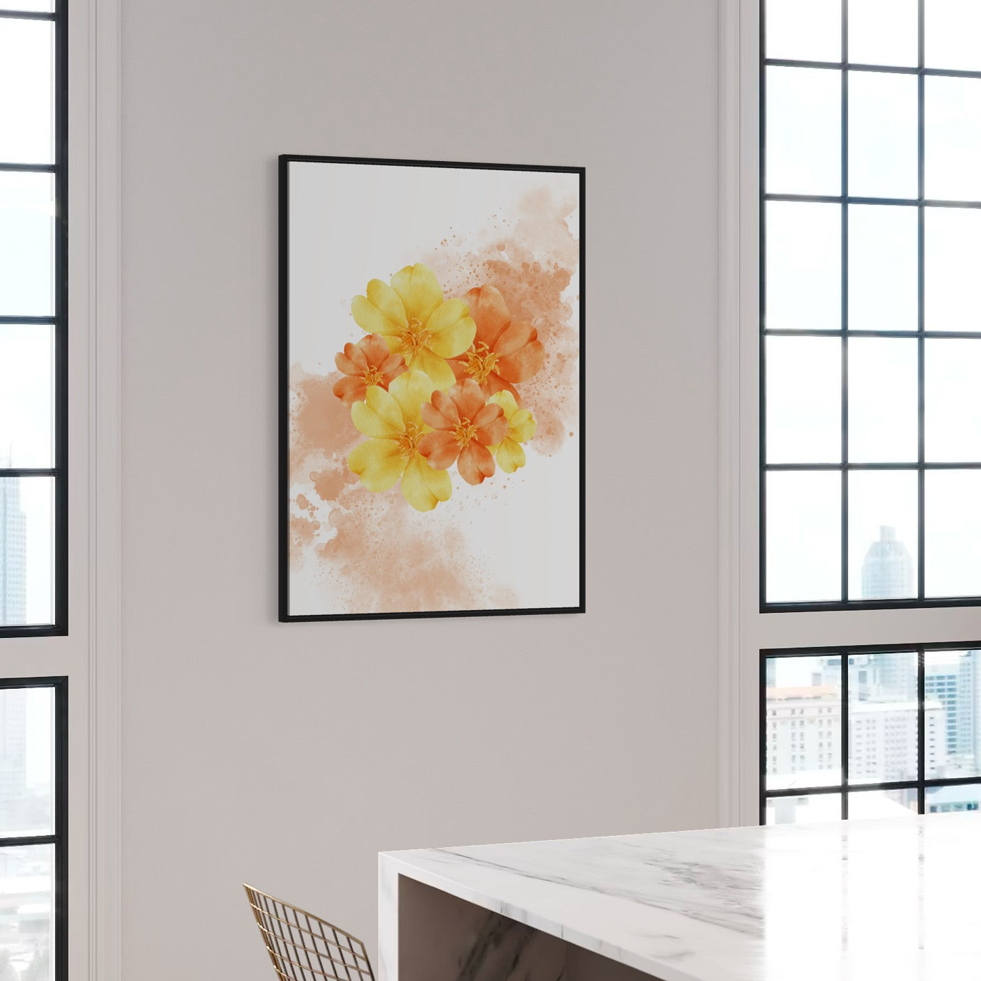 ORANGO Flowers Poster