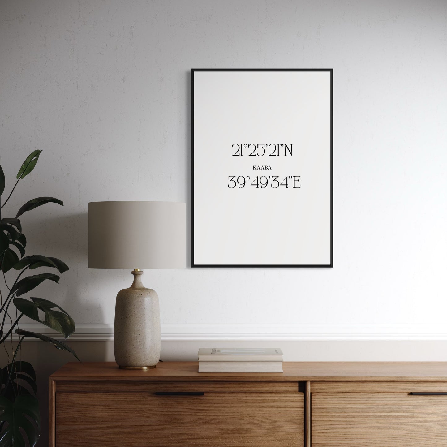 KAABA Koordinaten Poster