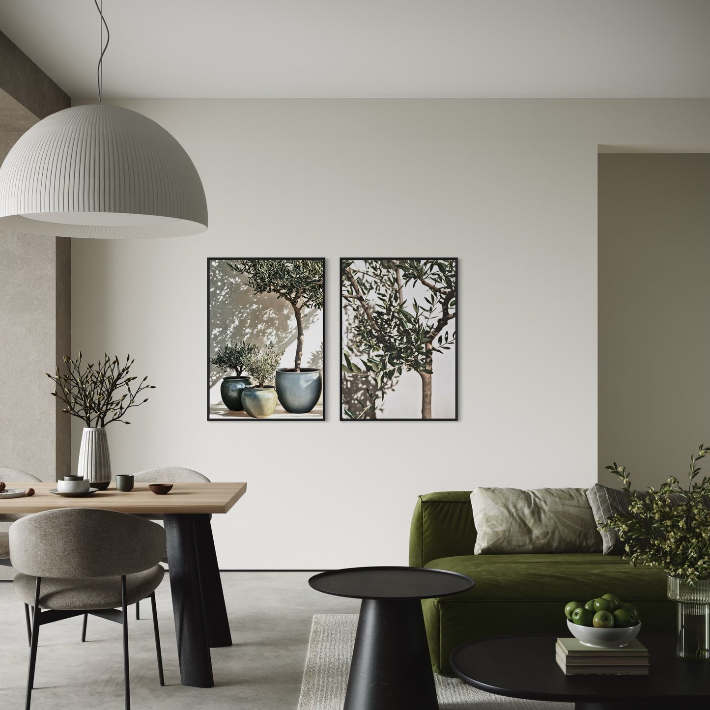 2er-Set Olea Aurea | Olivenbaum Poster
