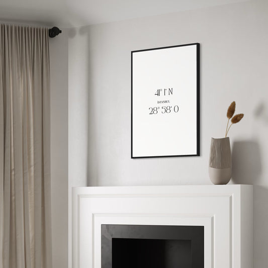 ISTANBUL Koordinaten Poster