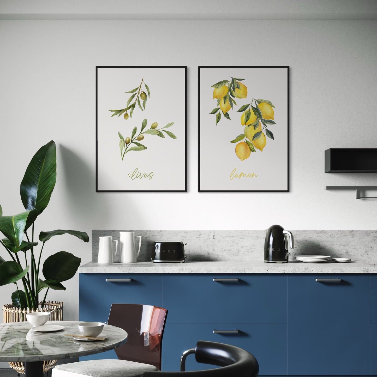2er-Set Lemon & Olives Poster