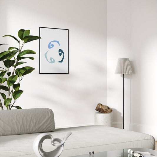 VAV Poster in blau Tönen