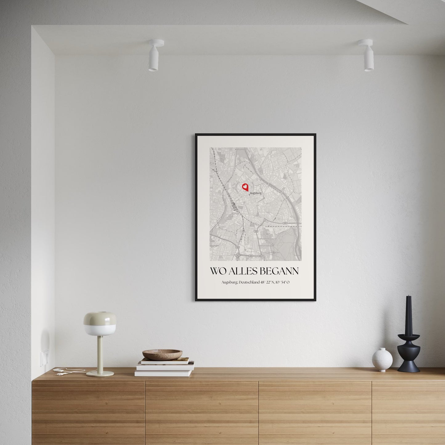 WO ALLES BEGANN Poster | PERSONALISIERT