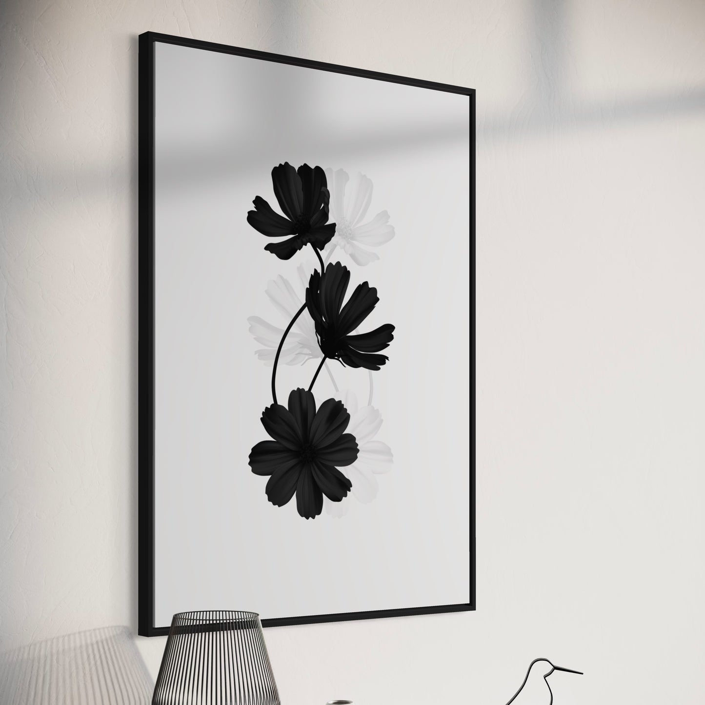 Flowers black & white Poster no1