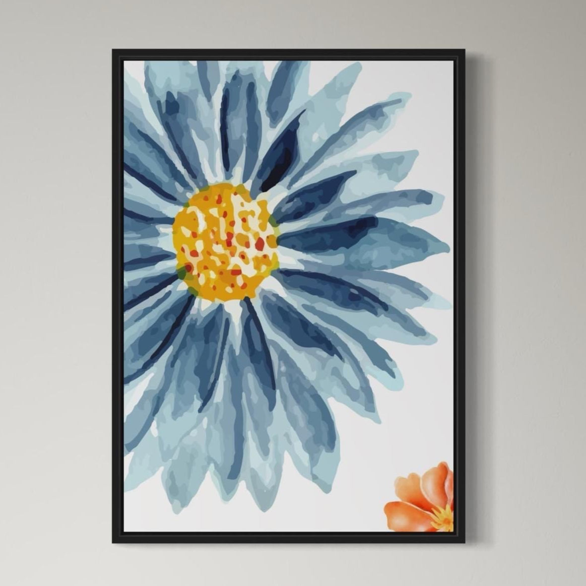 PAPATYA Poster in blau-orange