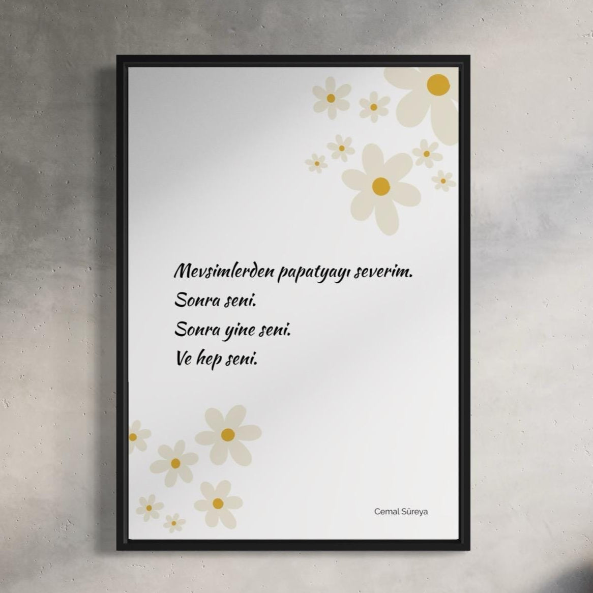 PAPATYA - Cemal Süreya Poster