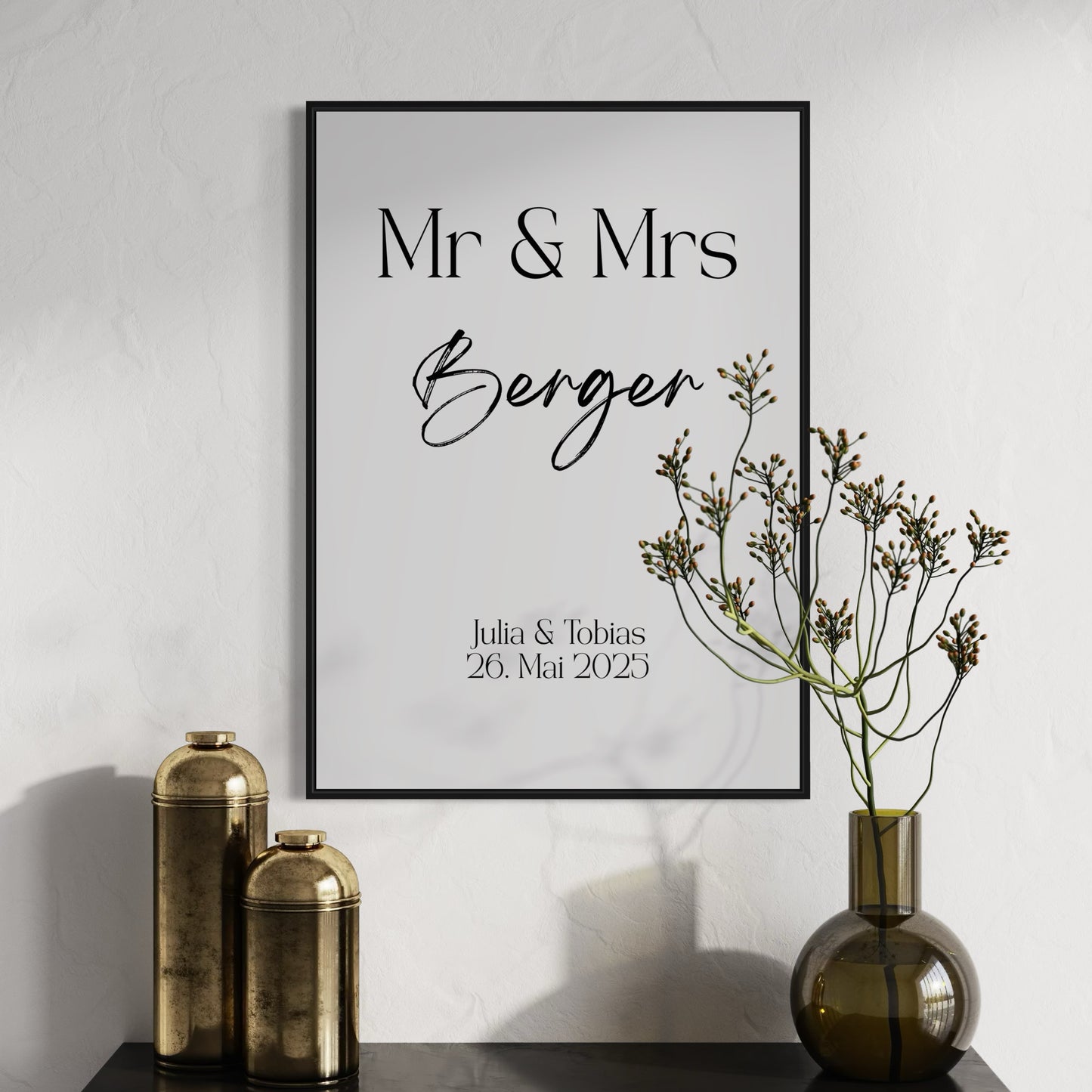 Mr & Mrs Poster | PERSONALISIERT