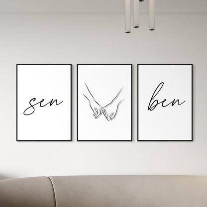 3er-Set SEN & BEN Poster
