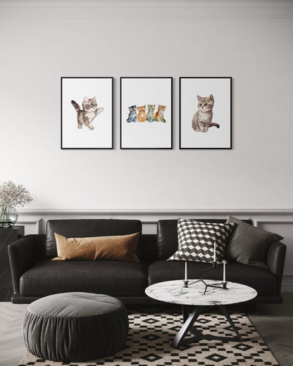 3er-Set Trio of kittens