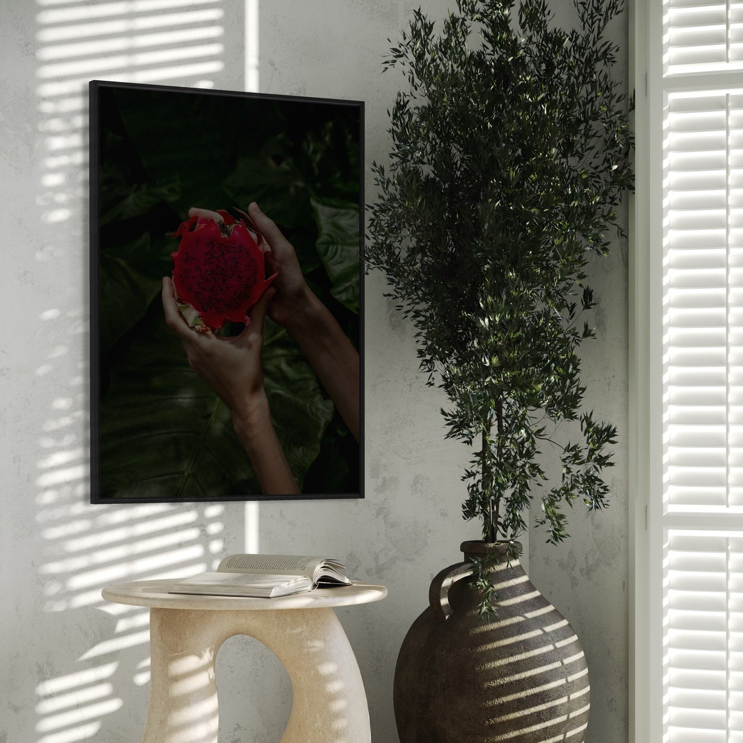 Fruta del dragón Drachenfrucht Poster