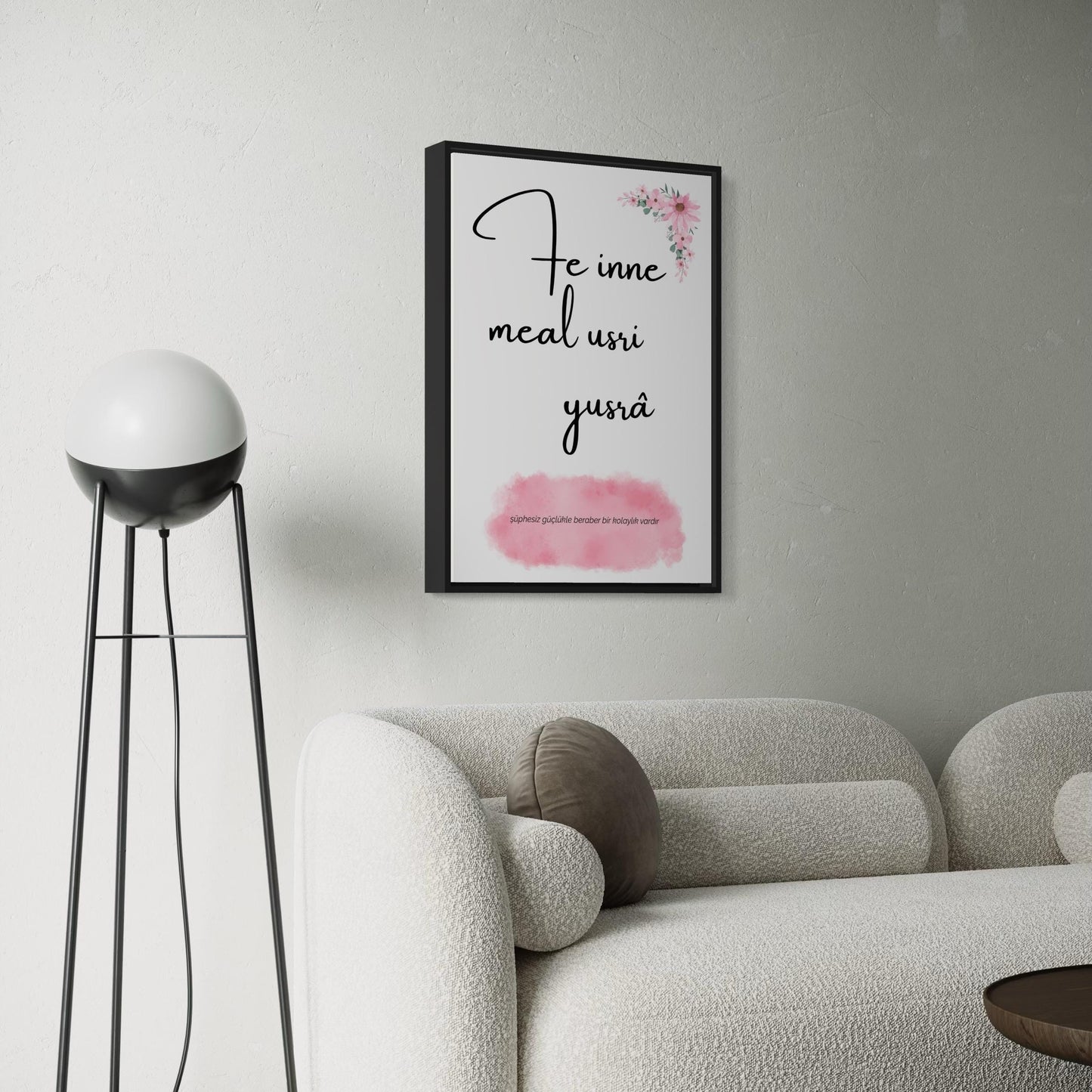 FE INNE MEAL USRI YUSRA Poster in rosa