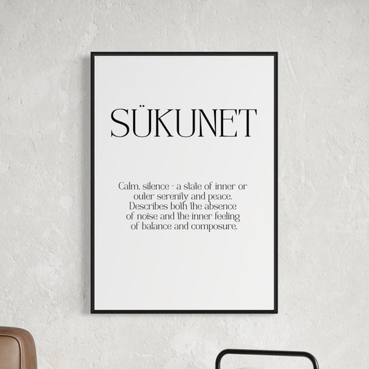 SÜKUNET Poster