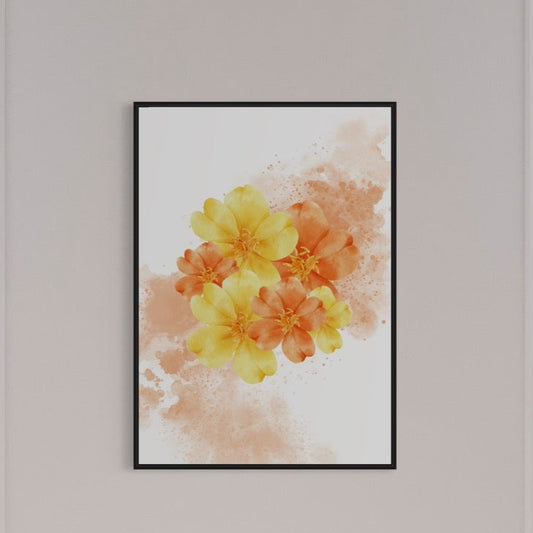 ORANGO Flowers Poster