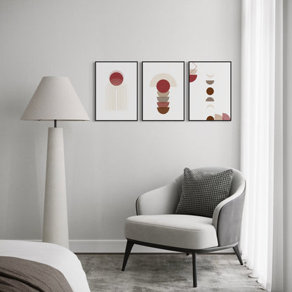 BOHO Poster rot-beige