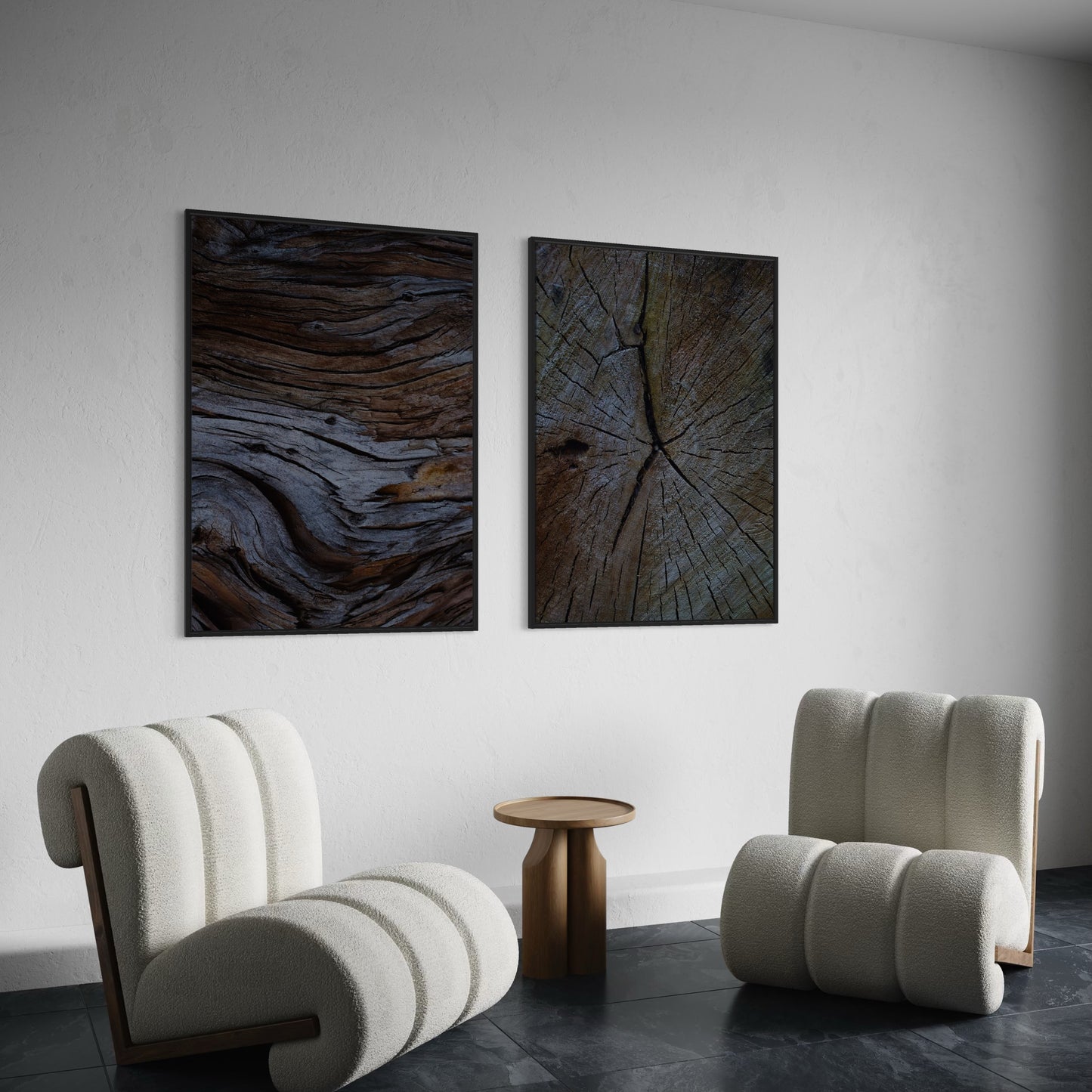 2er-Set Wood Structure Poster