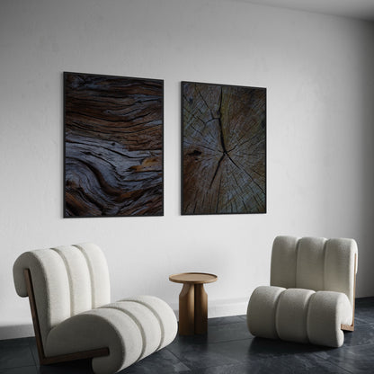 2er-Set Wood Structure Poster