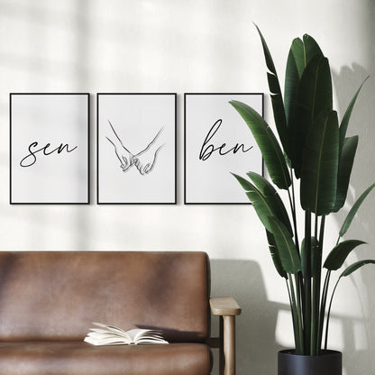 3er-Set SEN & BEN Poster