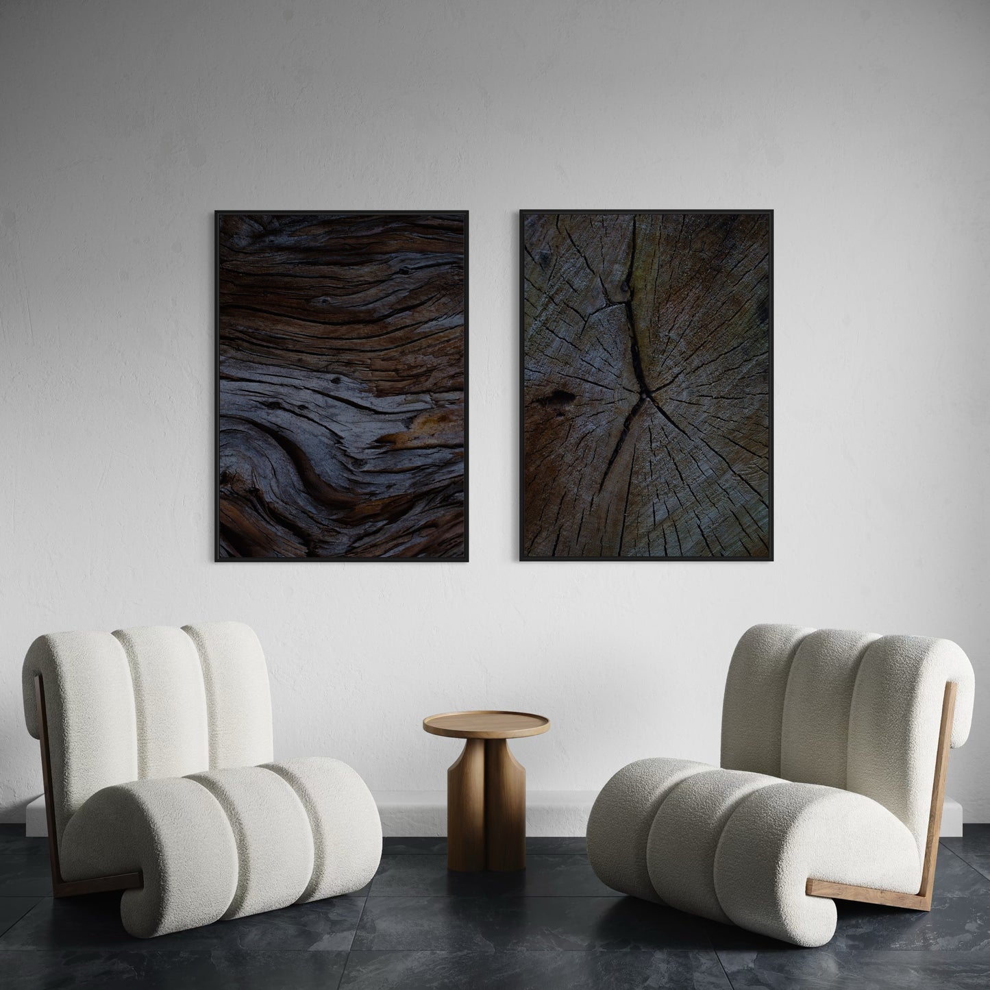 2er-Set Wood Structure Poster