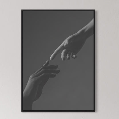 Touching Hands Poster