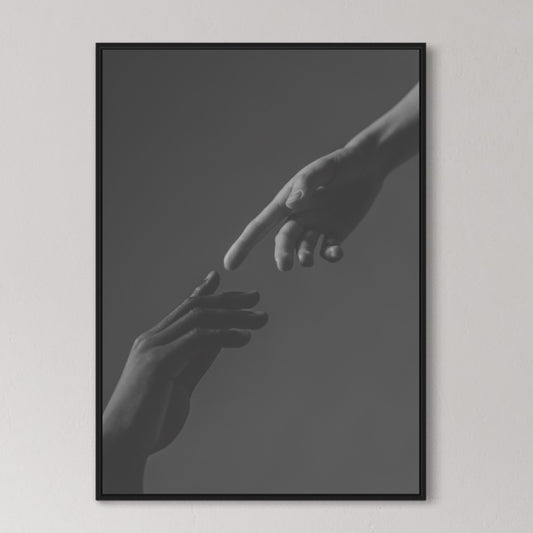 Touching Hands Poster