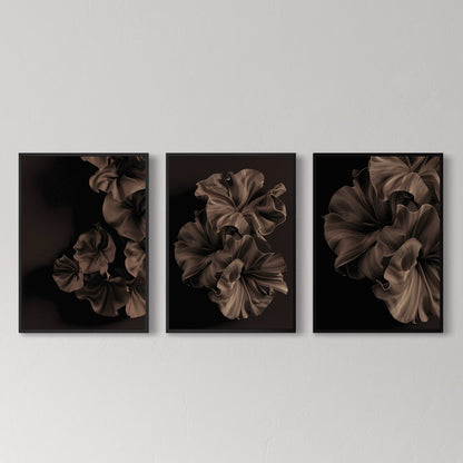 3er-Set floral linen poster no2
