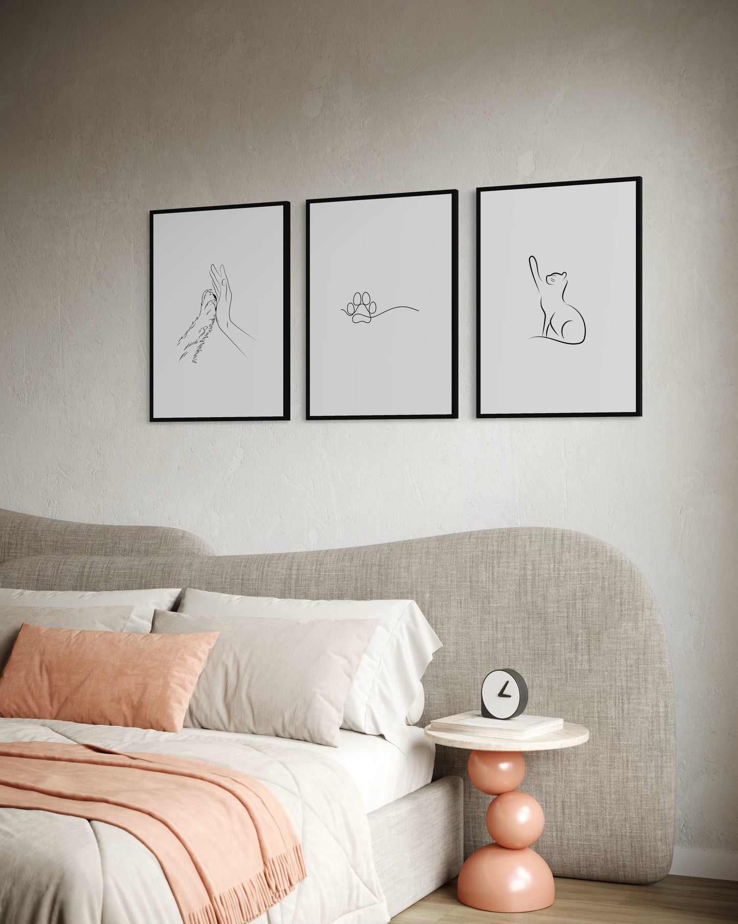 3er-Set Cat love lines