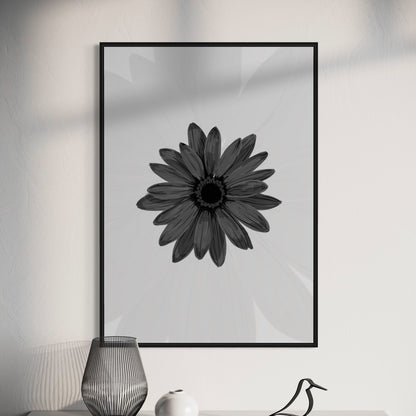 Flowers black & white Poster no2