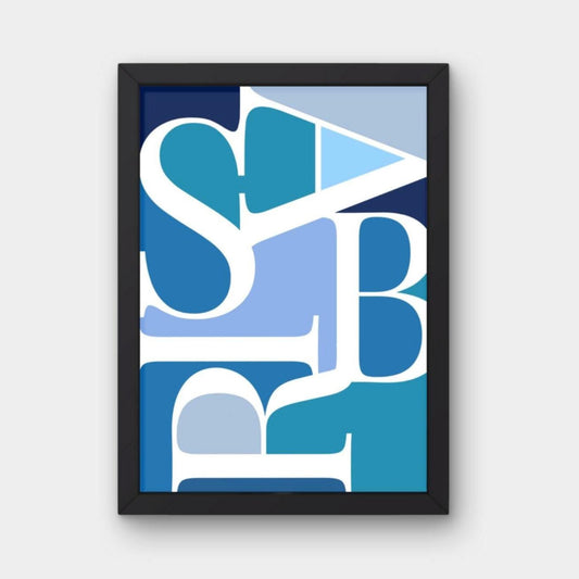 SABR Poster - weiße oder schwarze Schriftzüge