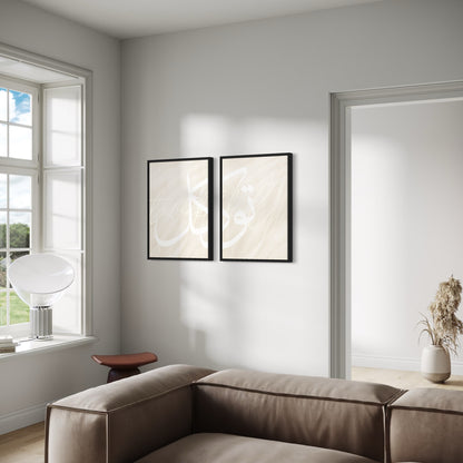 2er-Set TAWAKKUL Poster in beige